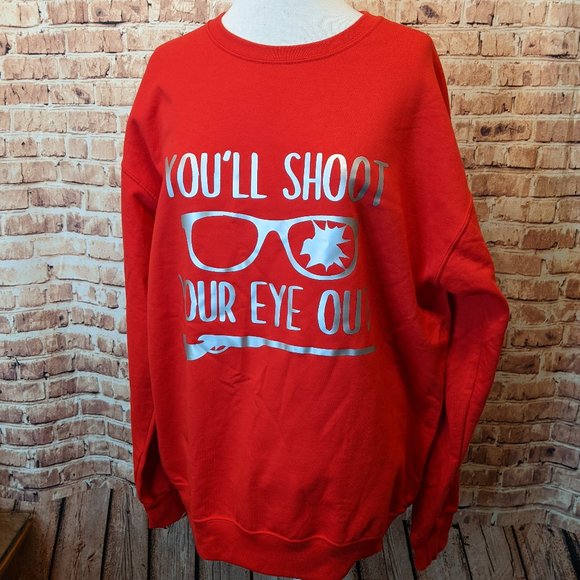 A Christmas Story Inspired Sweatshirt Size Large 42-44 - Picture 1 of 11